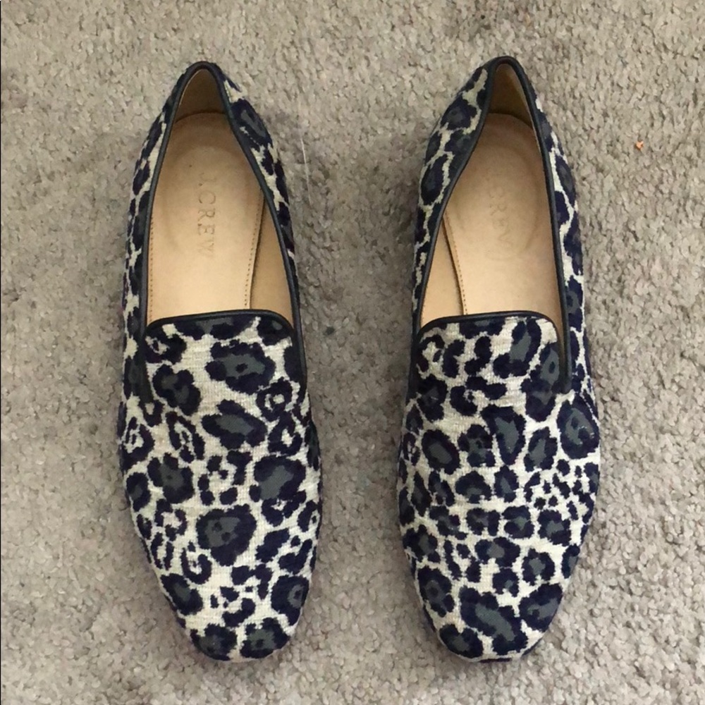 Jcrew cheetah print loafers